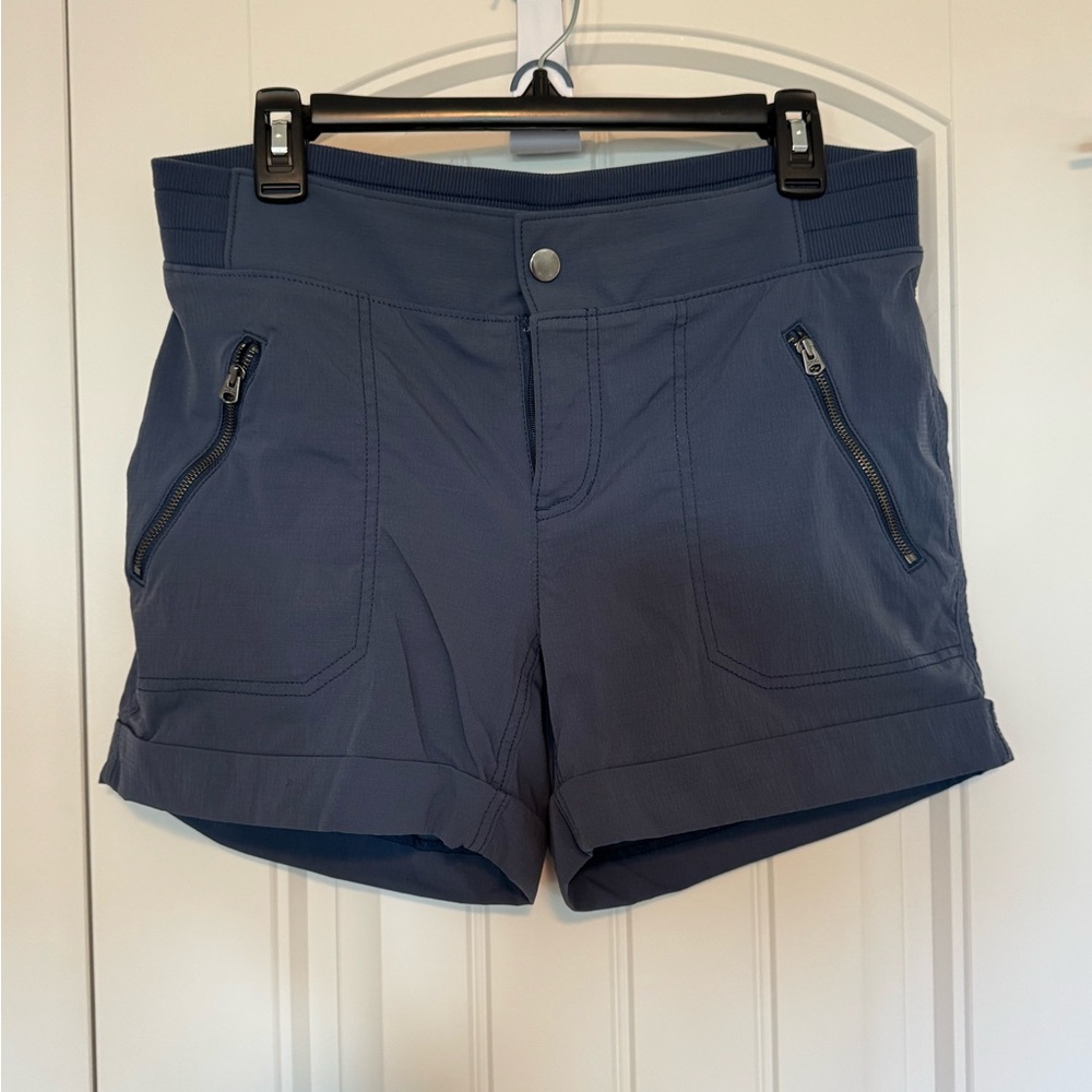 Athleta Trekkie Large 12 Women's Blue Shorts
